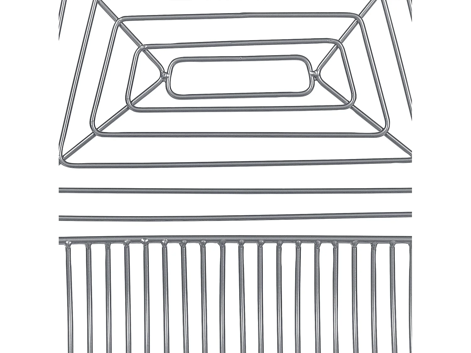 Set van 2 eetkamerstoelen BEATTY Metaal Zilver