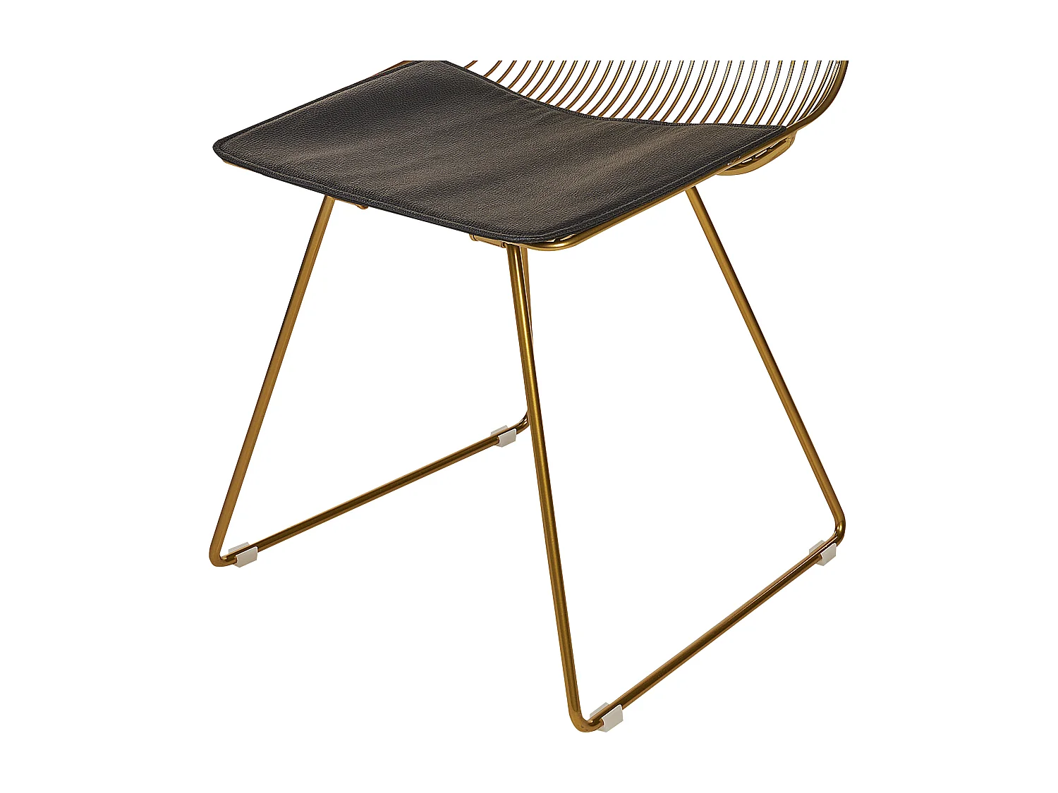 Lot de 2 chaises de salle à manger BEATTY Métal Doré