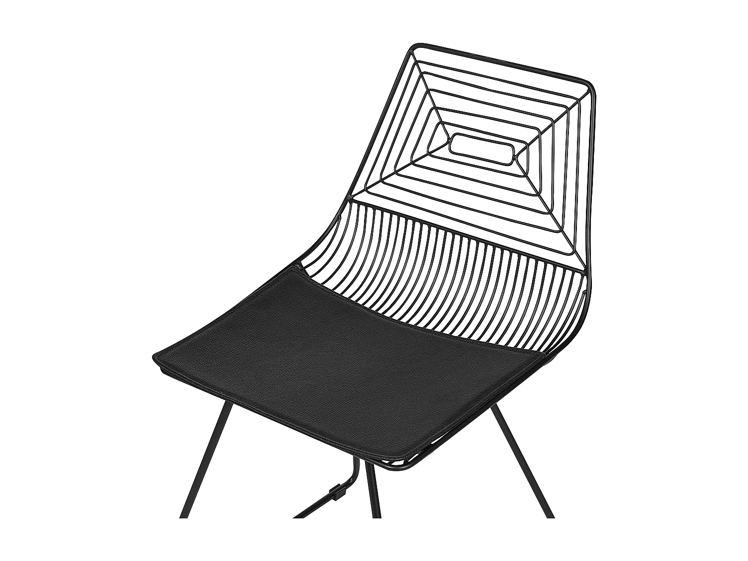 Lot de 2 chaises de salle à manger BEATTY Métal Noir