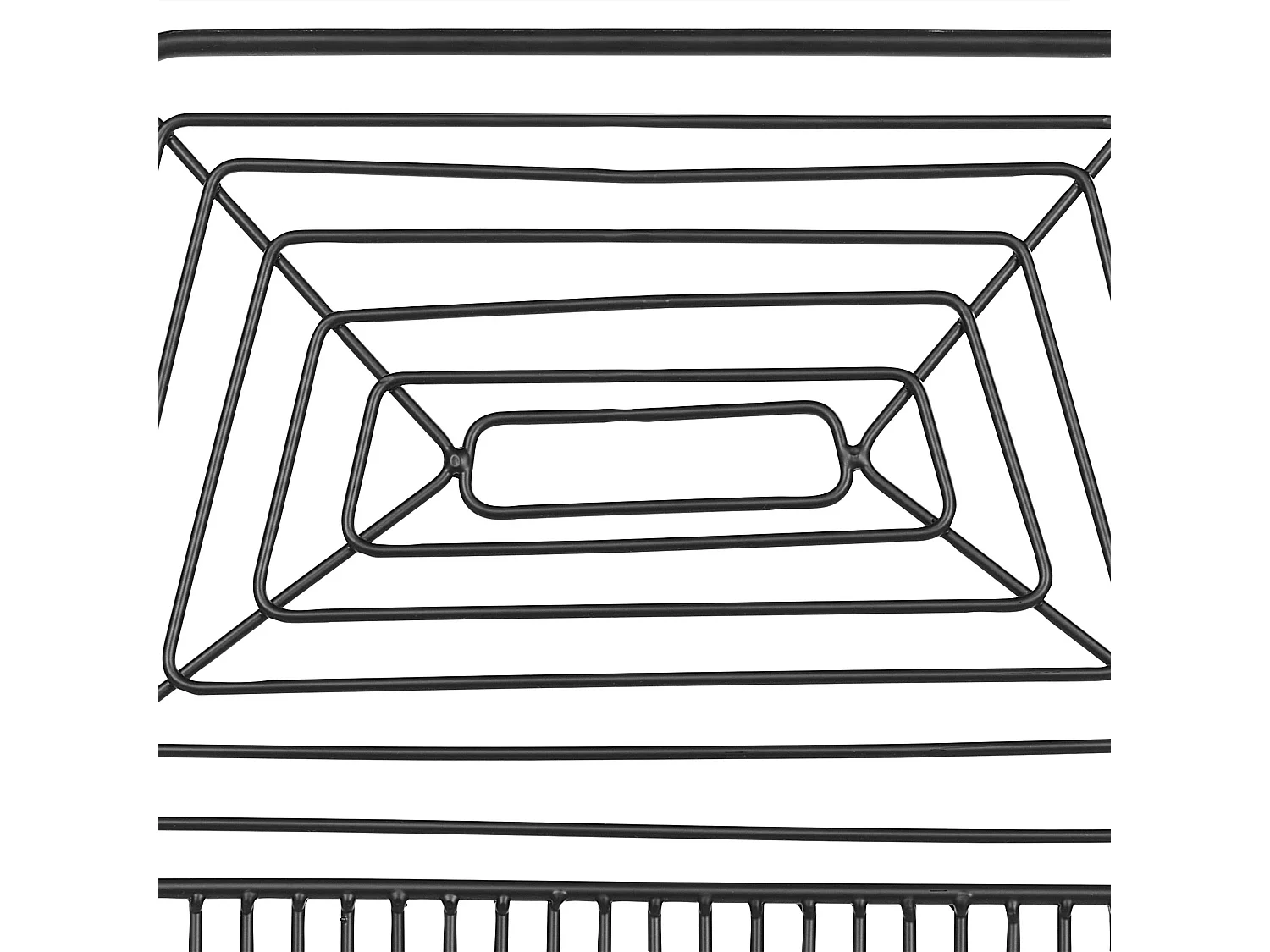 Lot de 2 chaises de salle à manger BEATTY Métal Noir