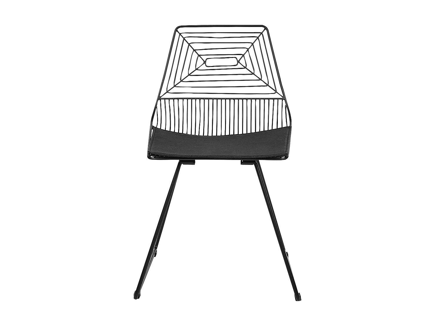 Lot de 2 chaises de salle à manger BEATTY Métal Noir