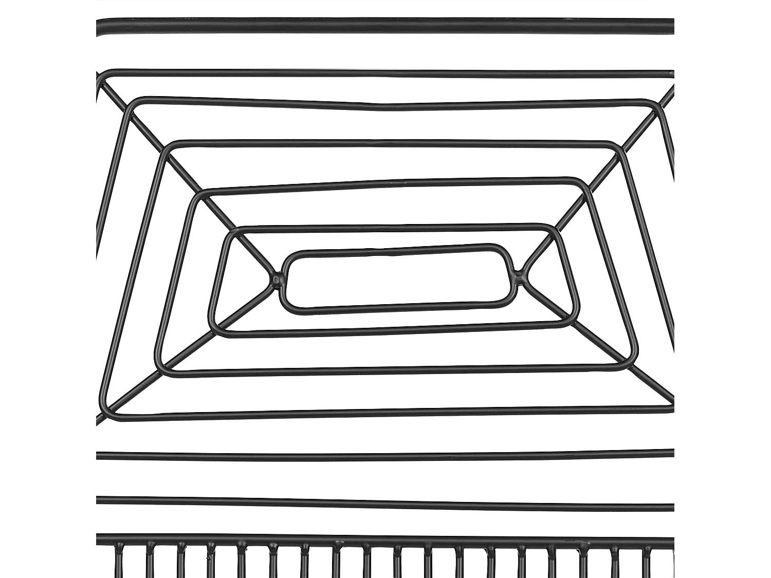 Lot de 2 chaises de salle à manger BEATTY Métal Noir