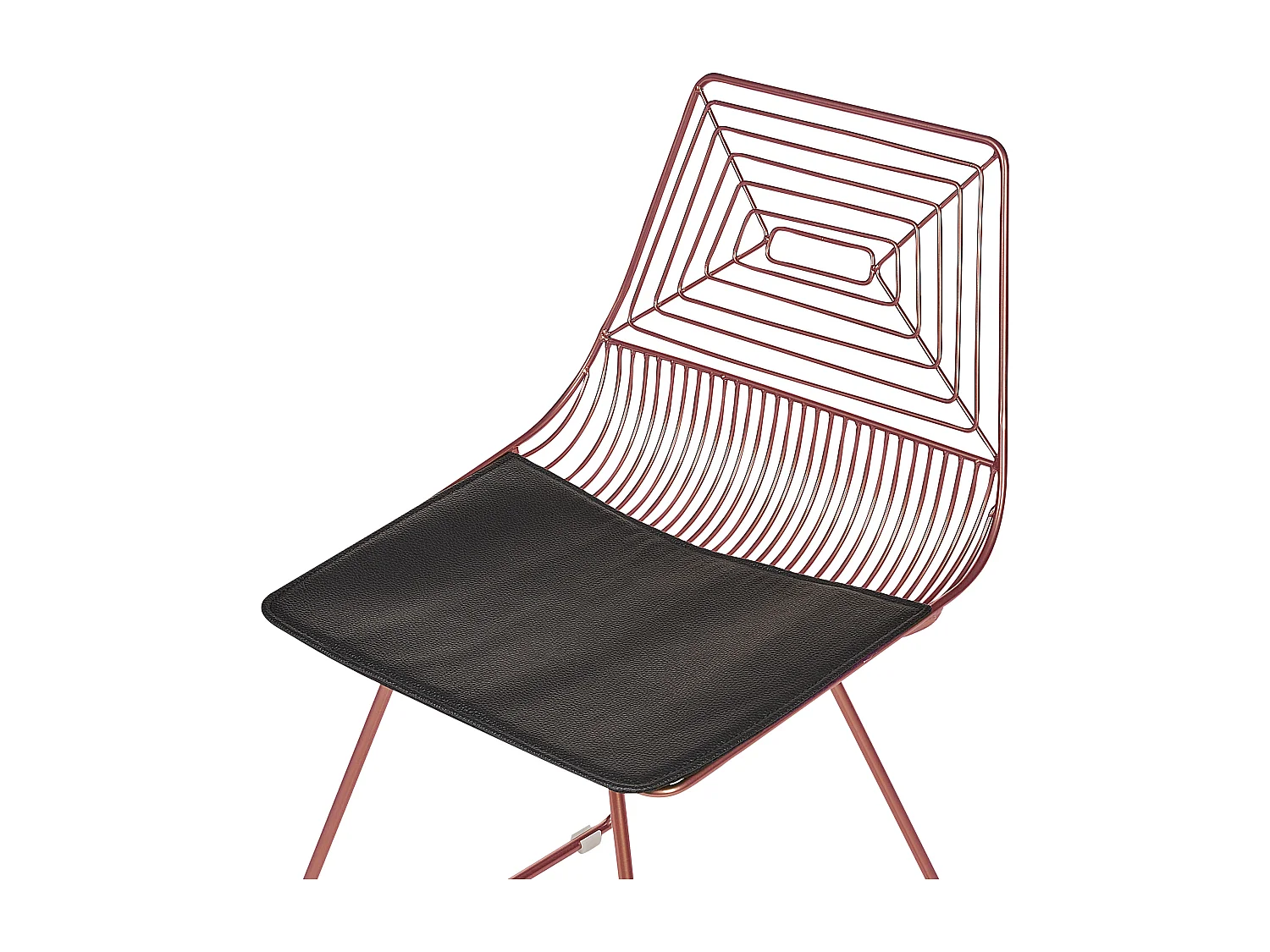 Lot de 2 chaises de salle à manger BEATTY Métal Rose doré