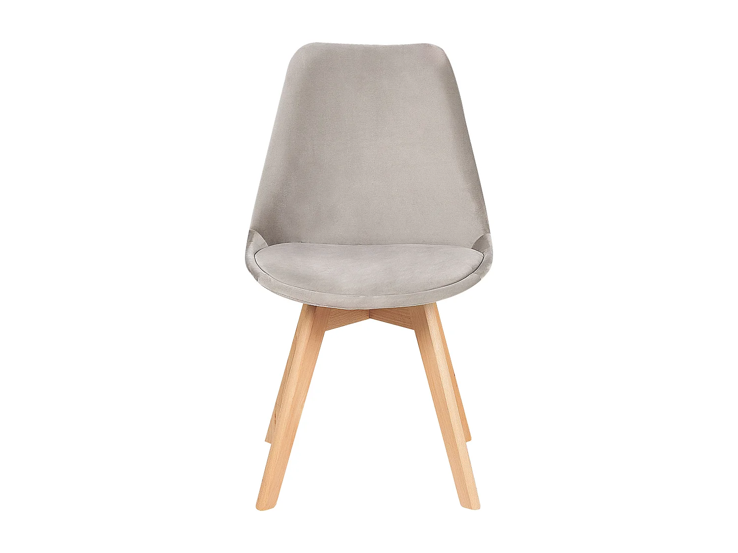 Conjunto de 2 cadeiras de jantar DAKOTA II Veludo Taupe