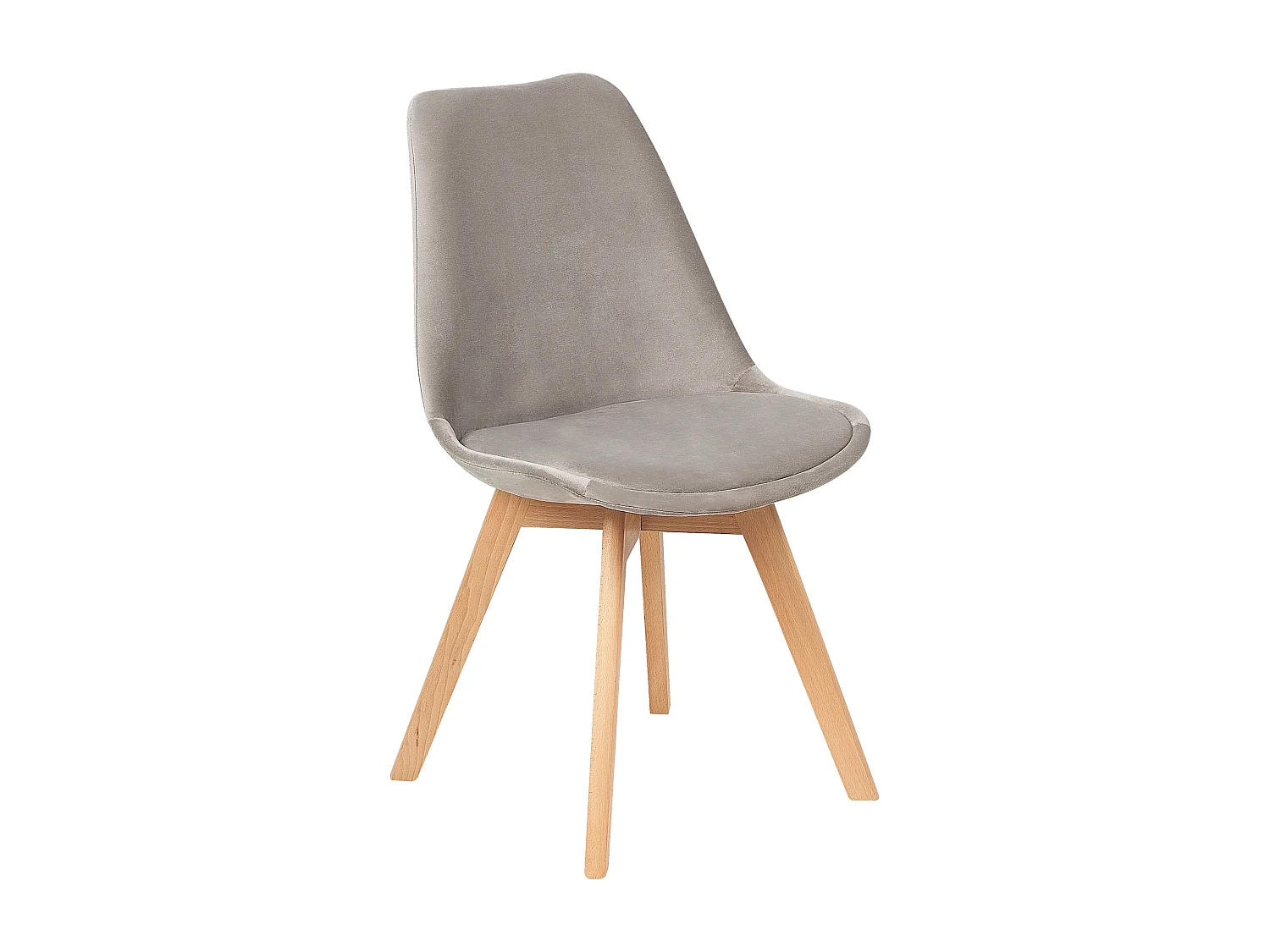 Lot de 2 chaises de salle à manger DAKOTA II Velours Taupe