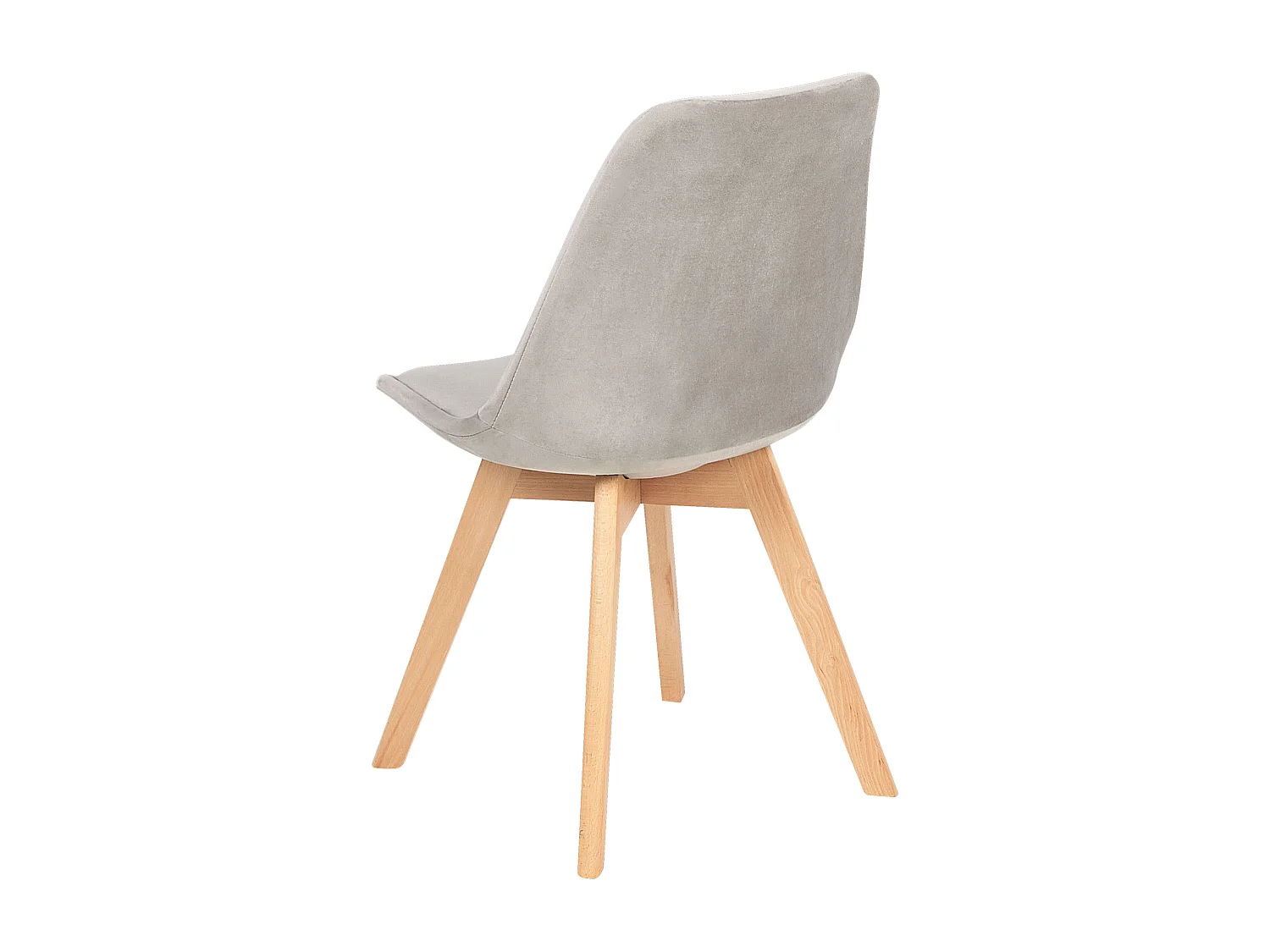 Lot de 2 chaises de salle à manger DAKOTA II Velours Taupe