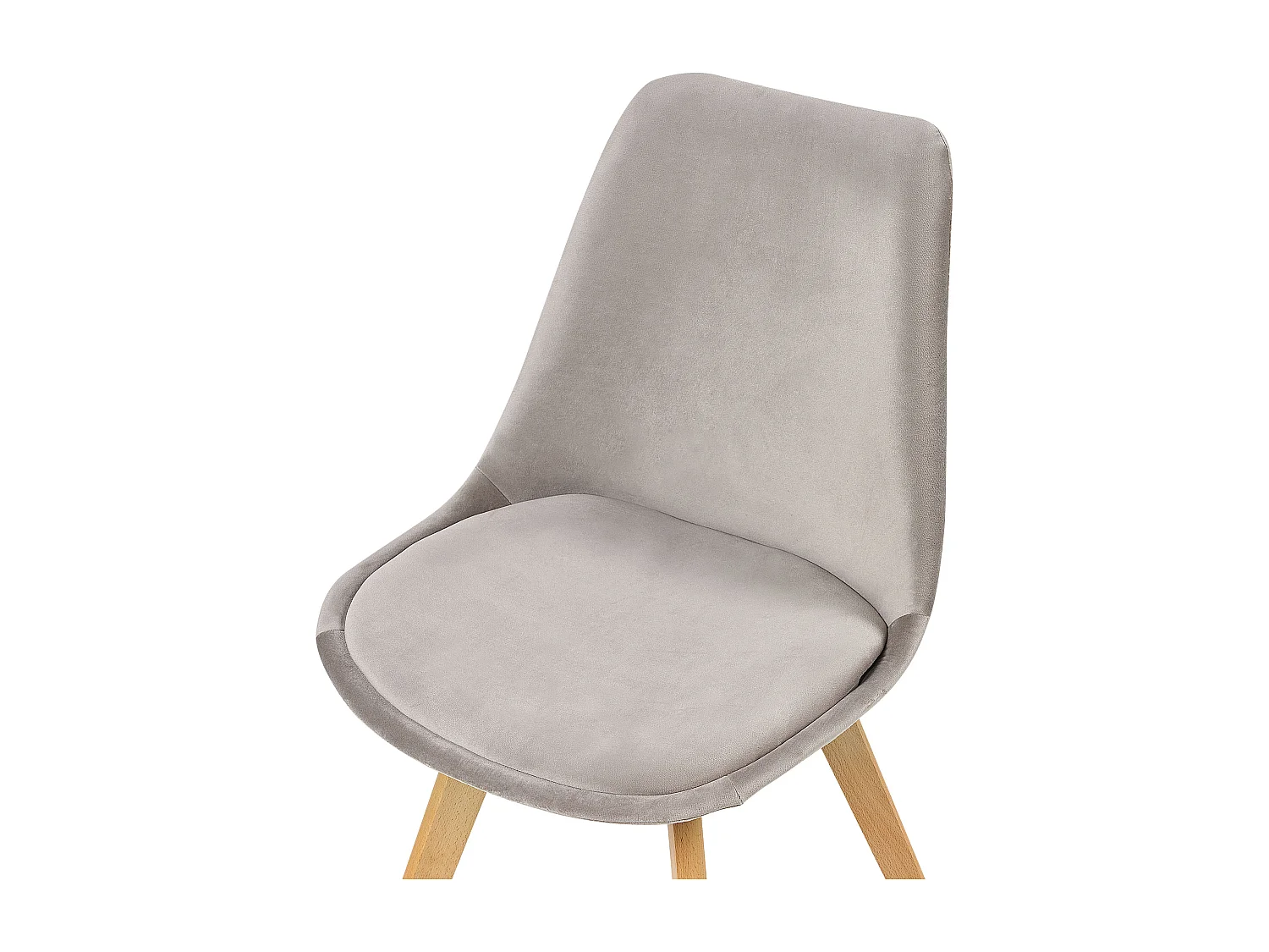 Lot de 2 chaises de salle à manger DAKOTA II Velours Taupe