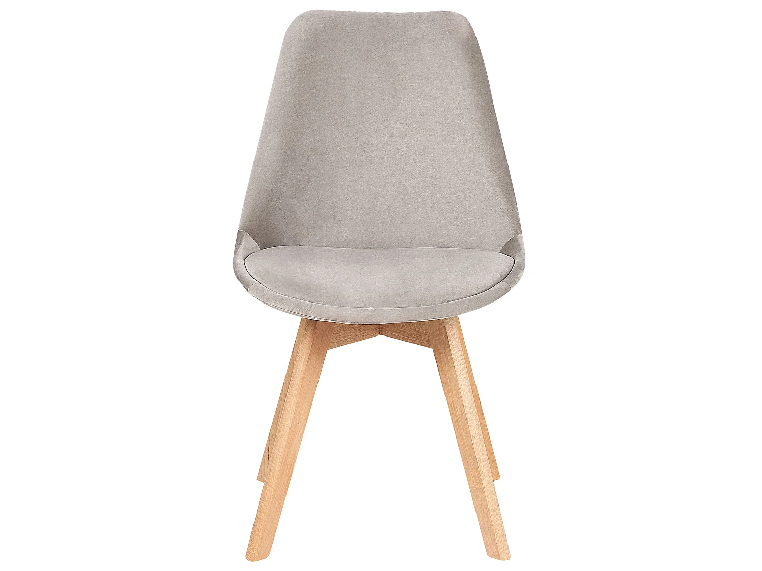 Lot de 2 chaises de salle à manger DAKOTA II Velours Taupe