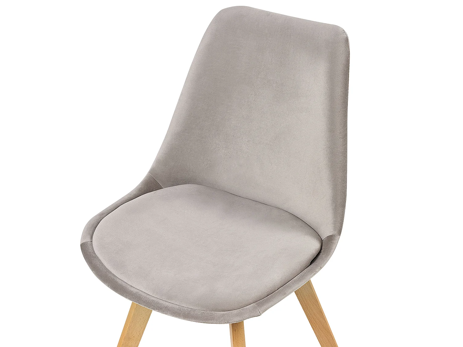Lot de 2 chaises de salle à manger DAKOTA II Velours Taupe
