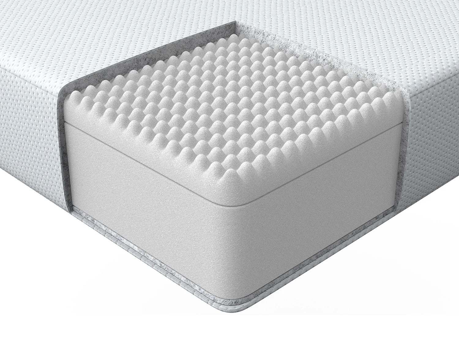 Matelas en mousse PEARL Moyennement ferme 140 x 200 cm