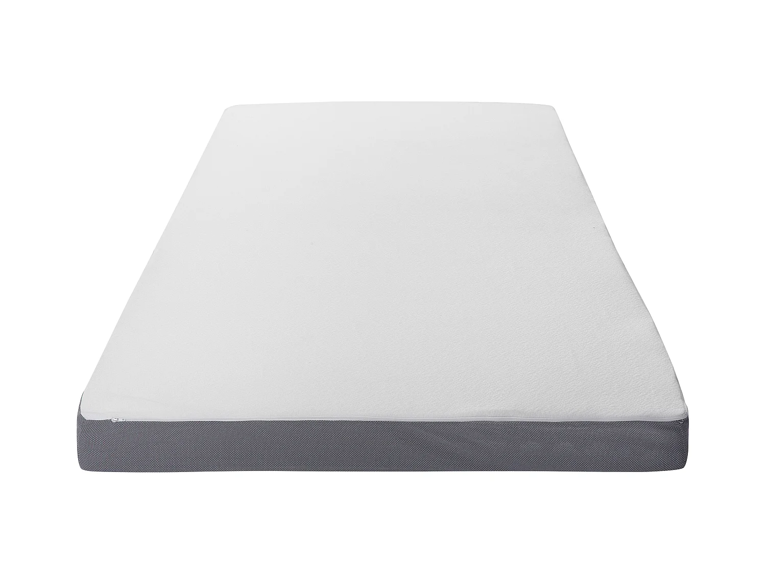 Bequeme Matratze Doppelfarbe weiß/grau Polyester 90 x 200 cm Piccolo
