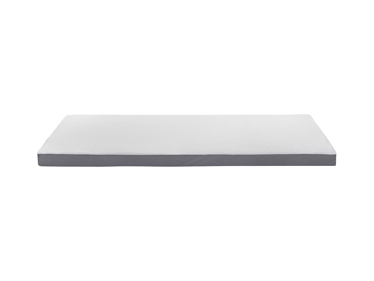 Bequeme Matratze Doppelfarbe weiß/grau Polyester 90 x 200 cm Piccolo