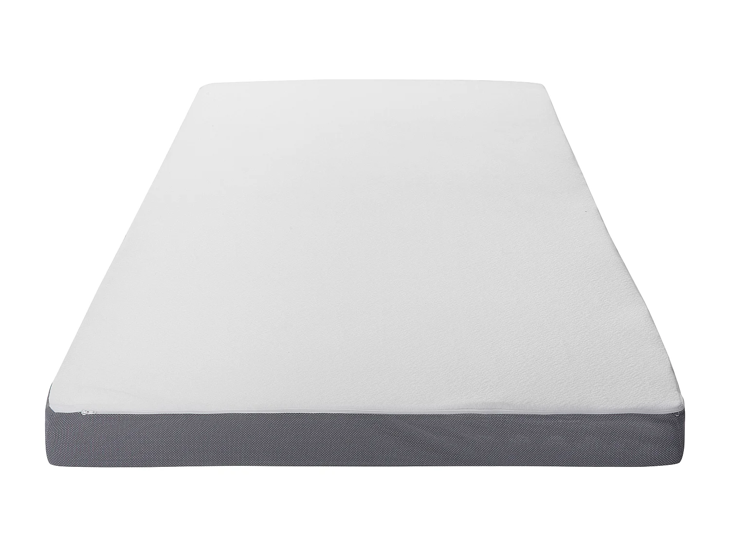 Bequeme Matratze Doppelfarbe weiß/grau Polyester 90 x 200 cm Piccolo