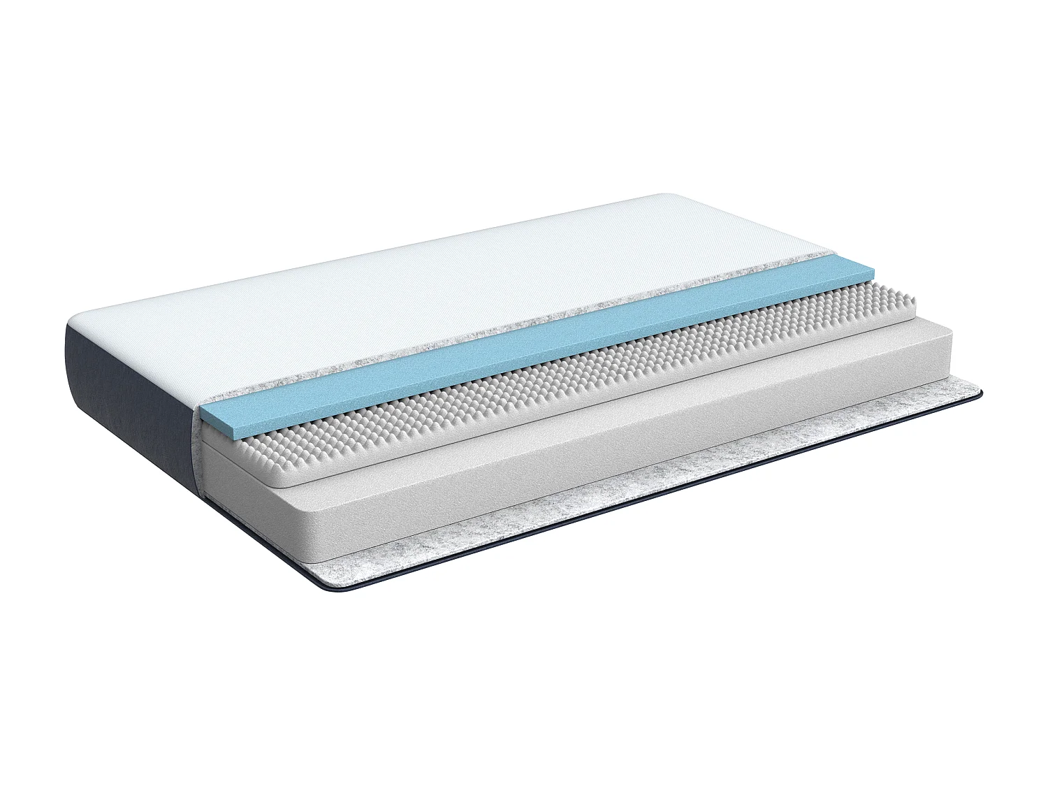 Gelschuimmatras met afneembare hoes 90 x 200 cm medium ALLURE