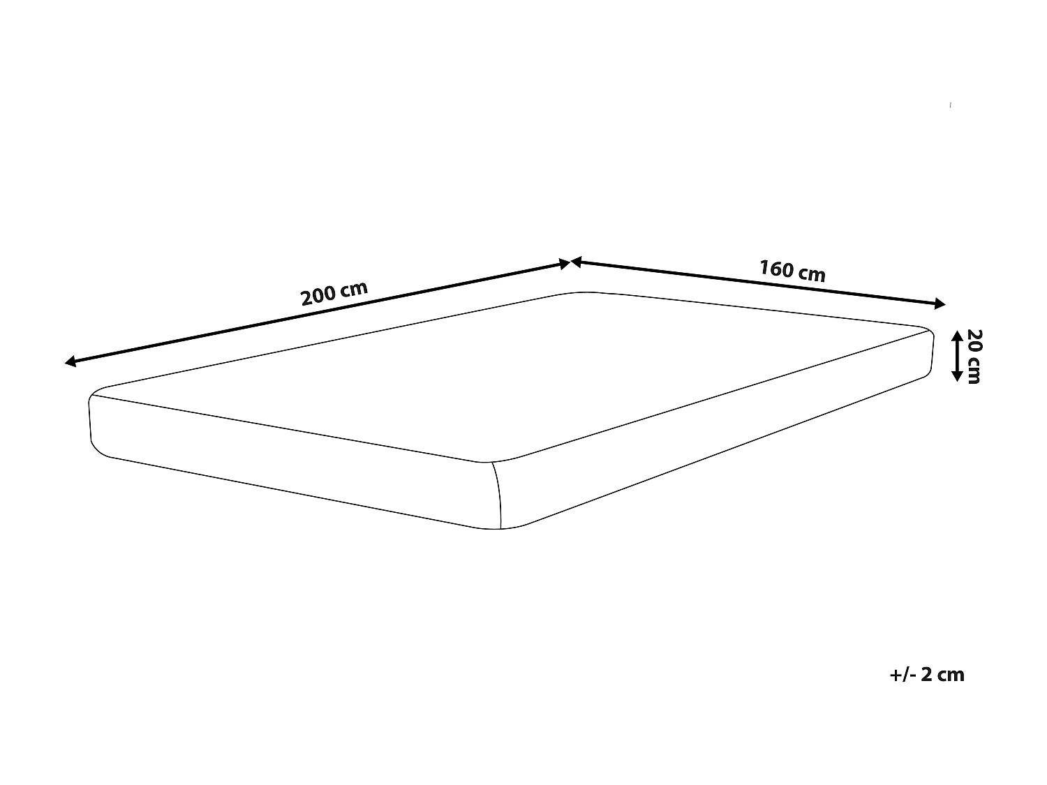 Schuimmatras PEARL Middelhard 160 x 200 cm