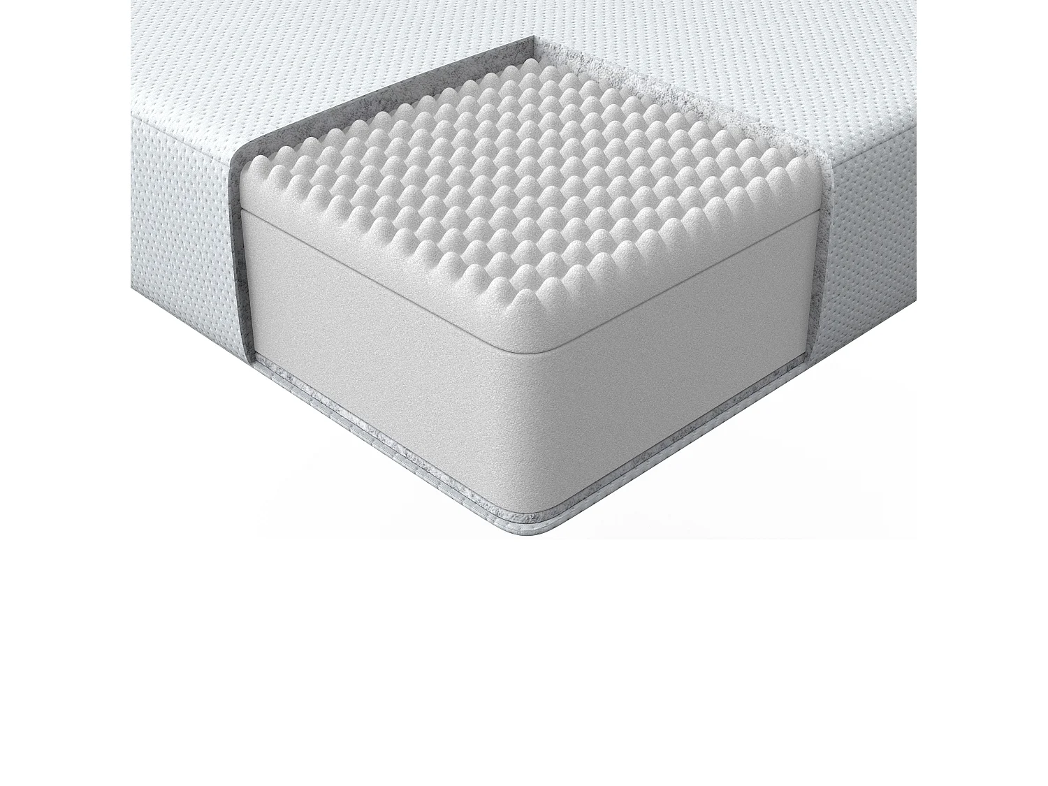 Matelas en mousse PEARL Moyennement ferme 160 x 200 cm