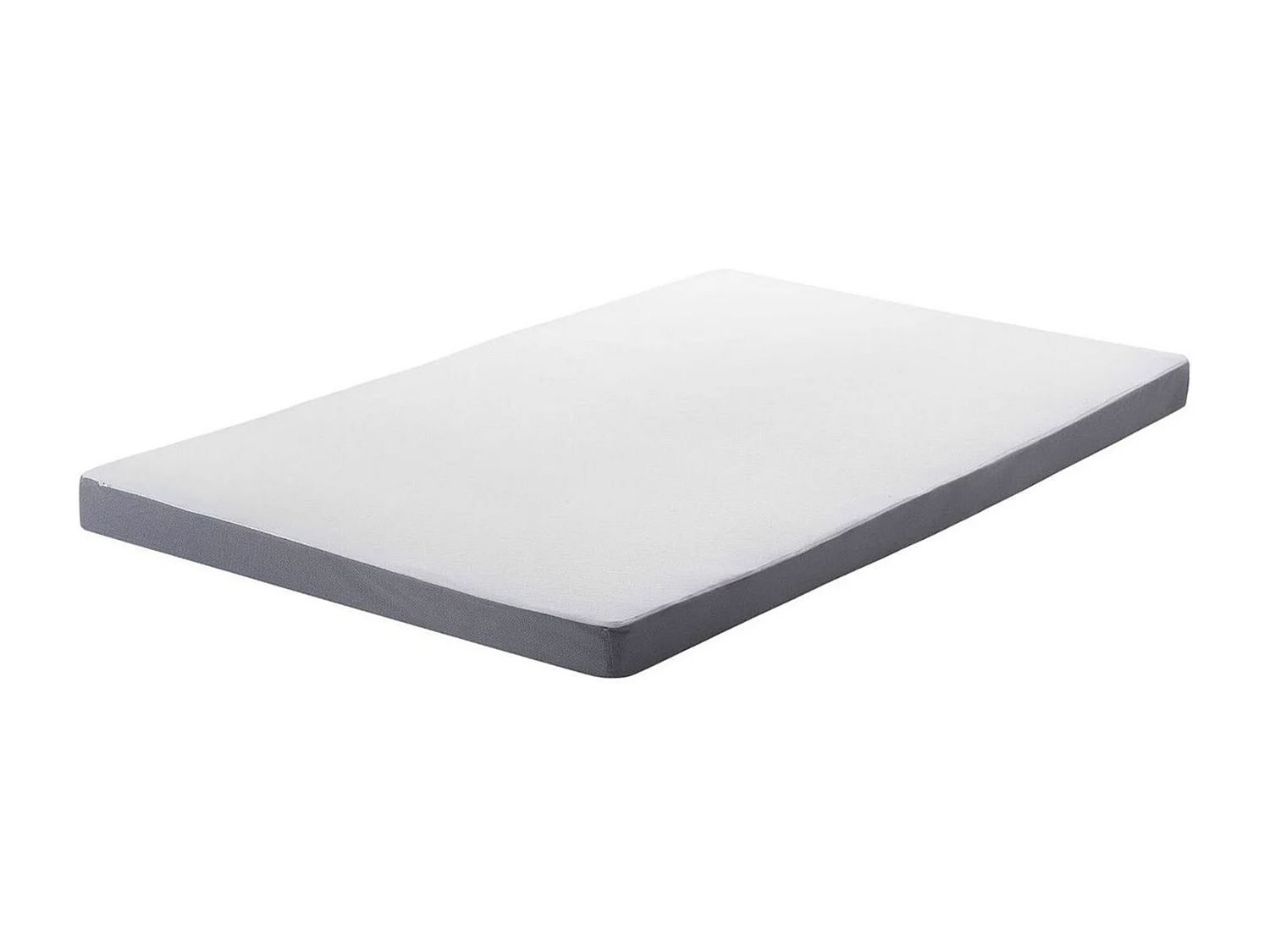 Bequeme Matratze Doppelfarbe weiß/grau Polyester 80 x 200 cm Piccolo