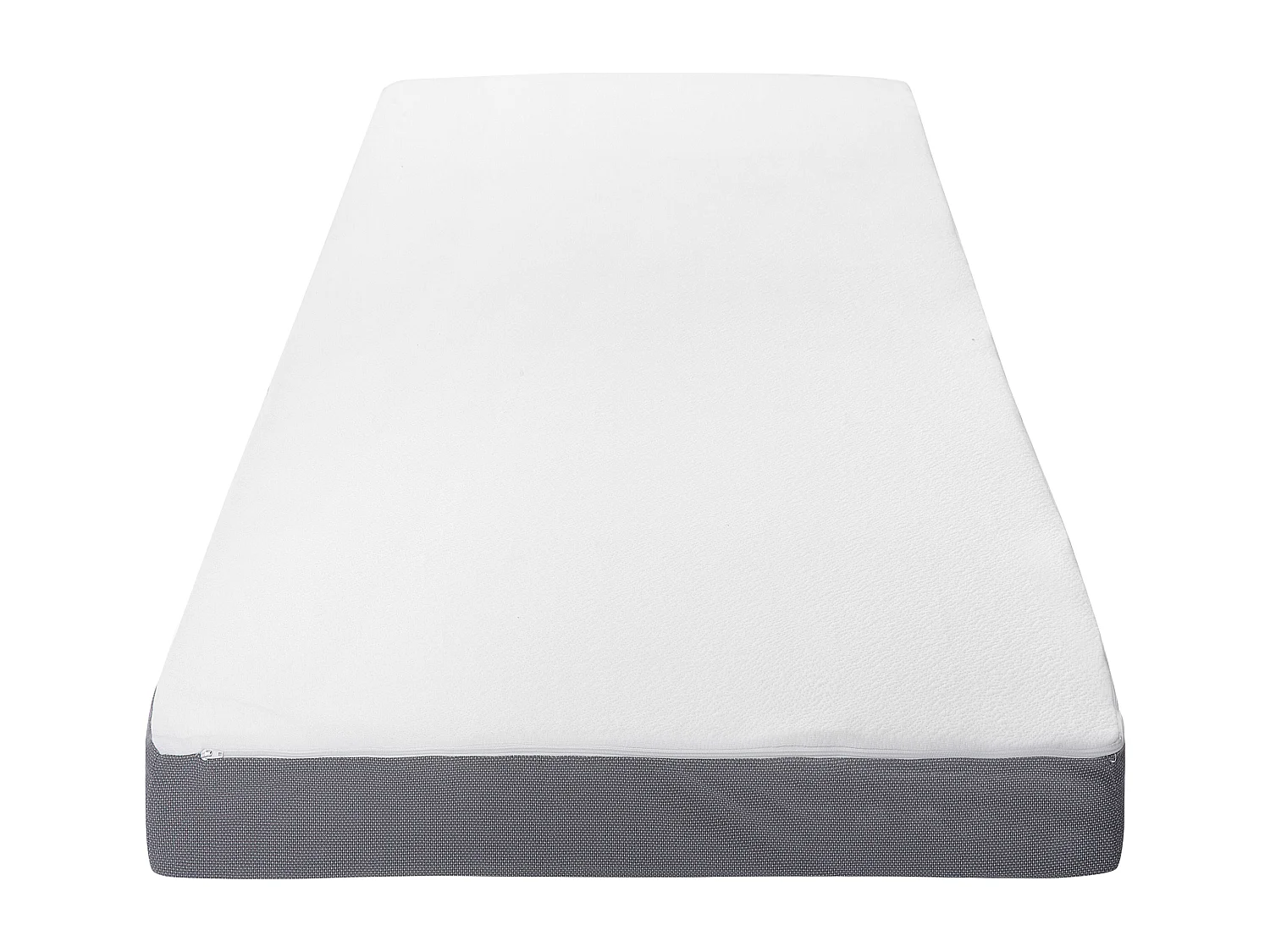 Bequeme Matratze Doppelfarbe weiß/grau Polyester 80 x 200 cm Piccolo