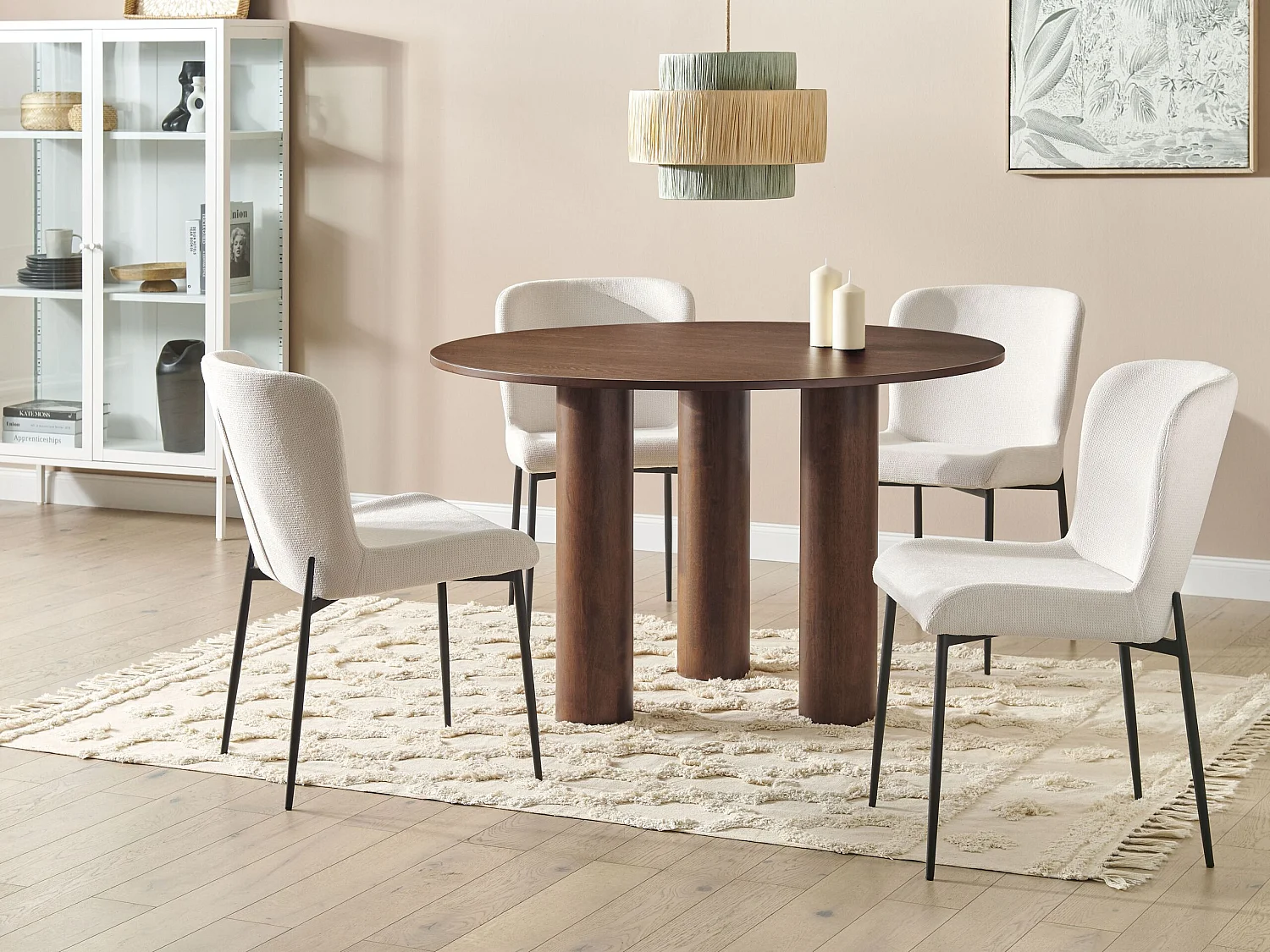 Table de repas ORIN Frêne foncé 120 cm 120 cm