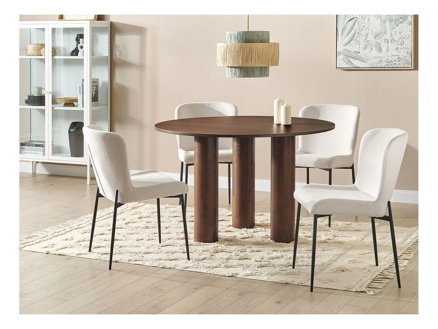 Table de repas ORIN Frêne foncé 120 cm 120 cm