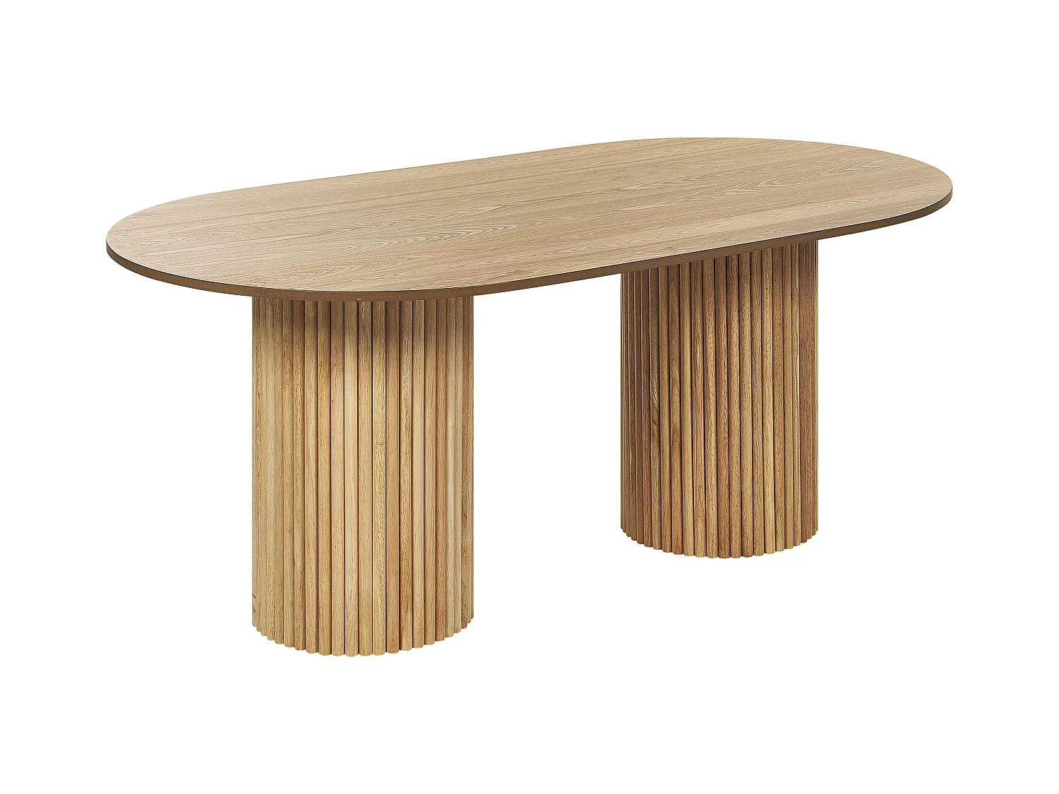 Esstisch SHERIDAN Naturfarbene Esche 180 cm 100 cm