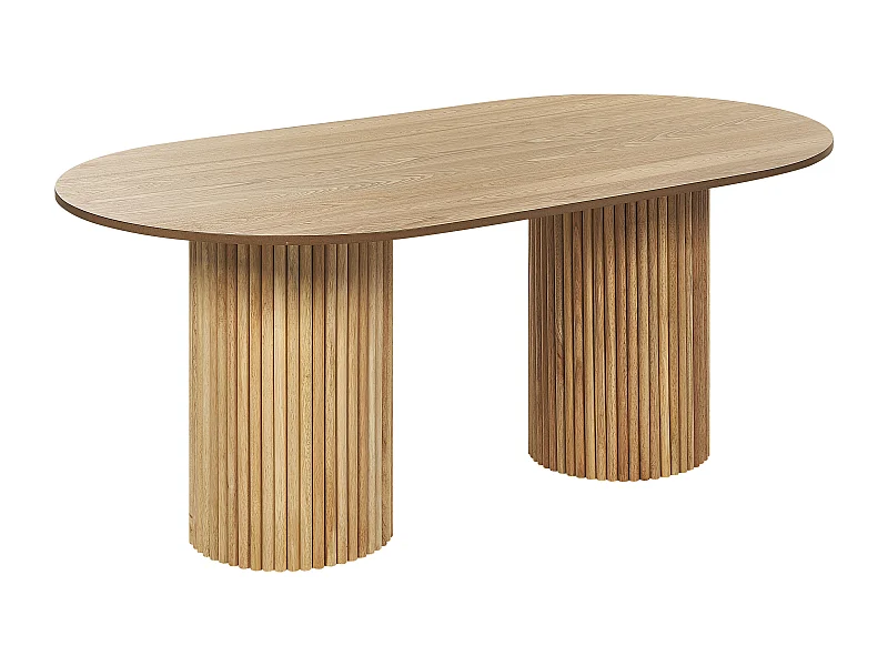 Tavolo da pranzo SHERIDAN Frassino naturale 180 cm 100 cm