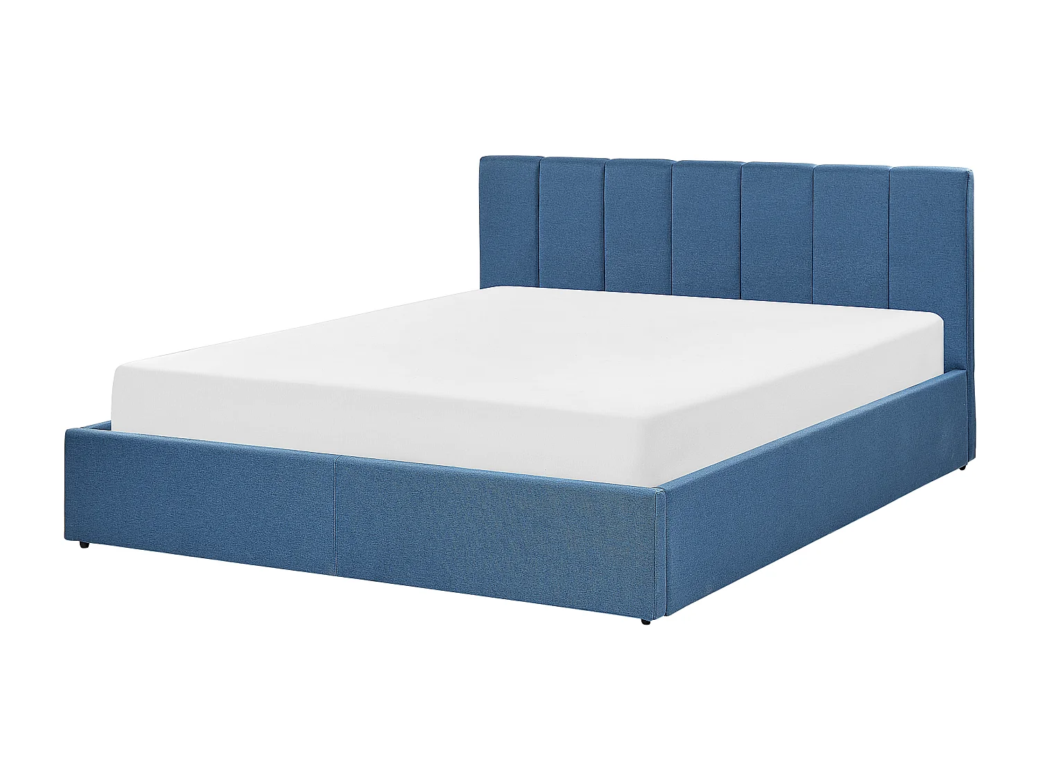 Bed met opbergruimte Stof DREUX 160 x 200 cm Blauw
