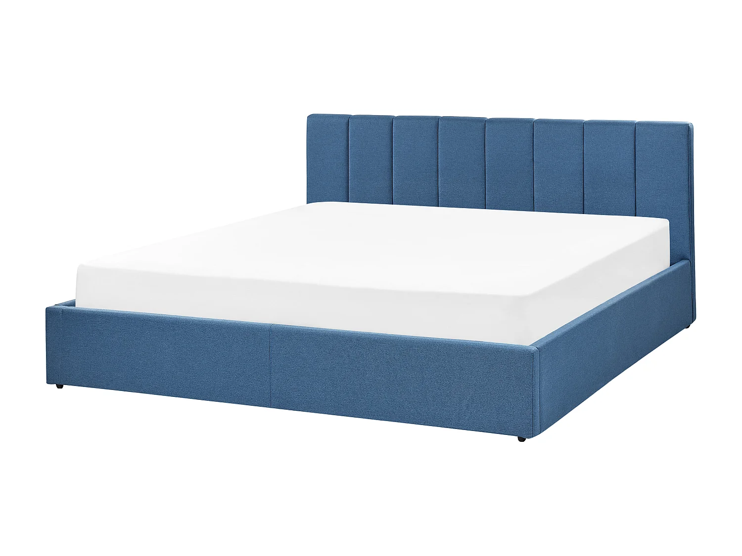 Bed met opbergruimte Stof DREUX 180 x 200 cm Blauw
