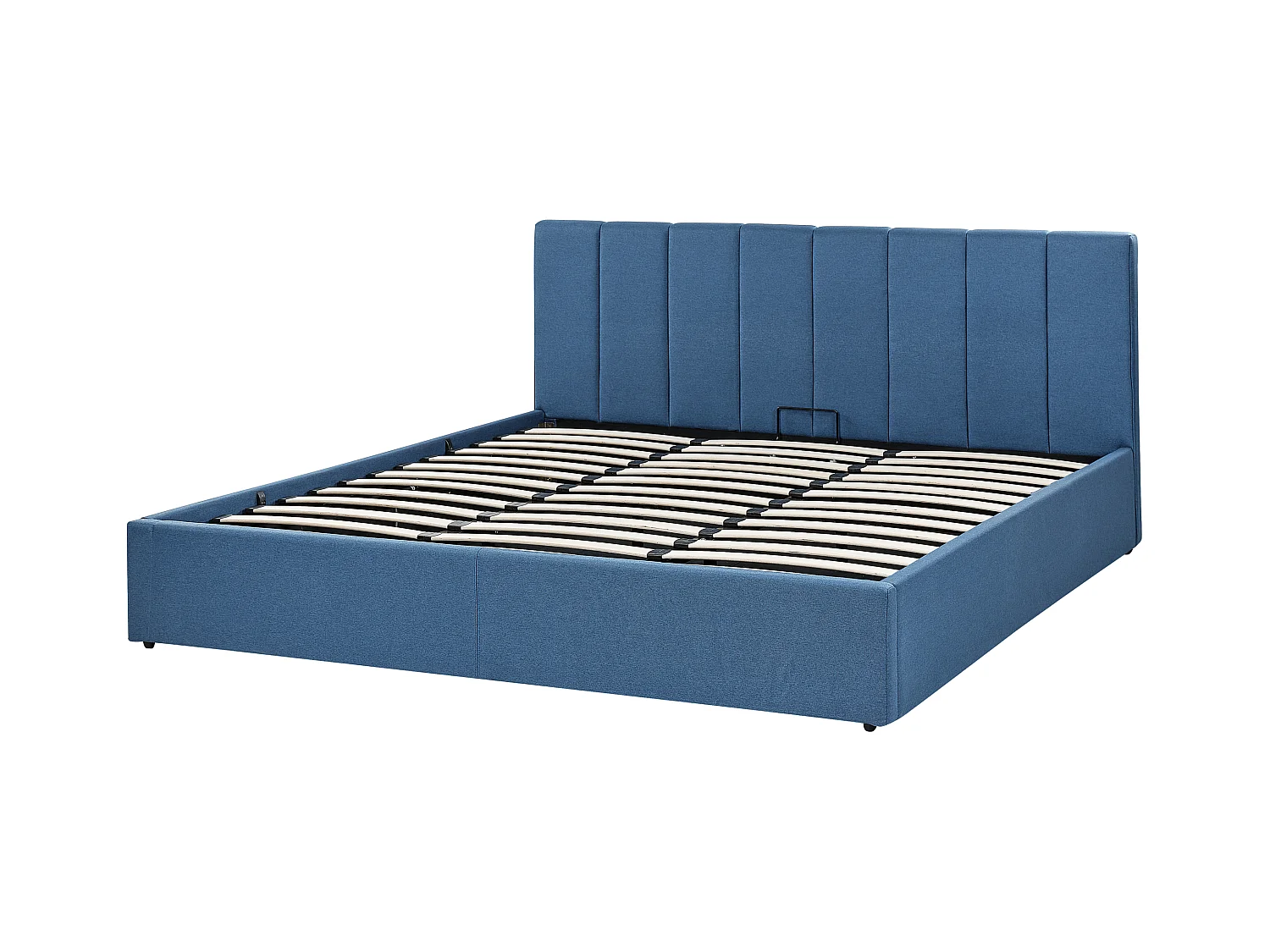 Bed met opbergruimte Stof DREUX 180 x 200 cm Blauw