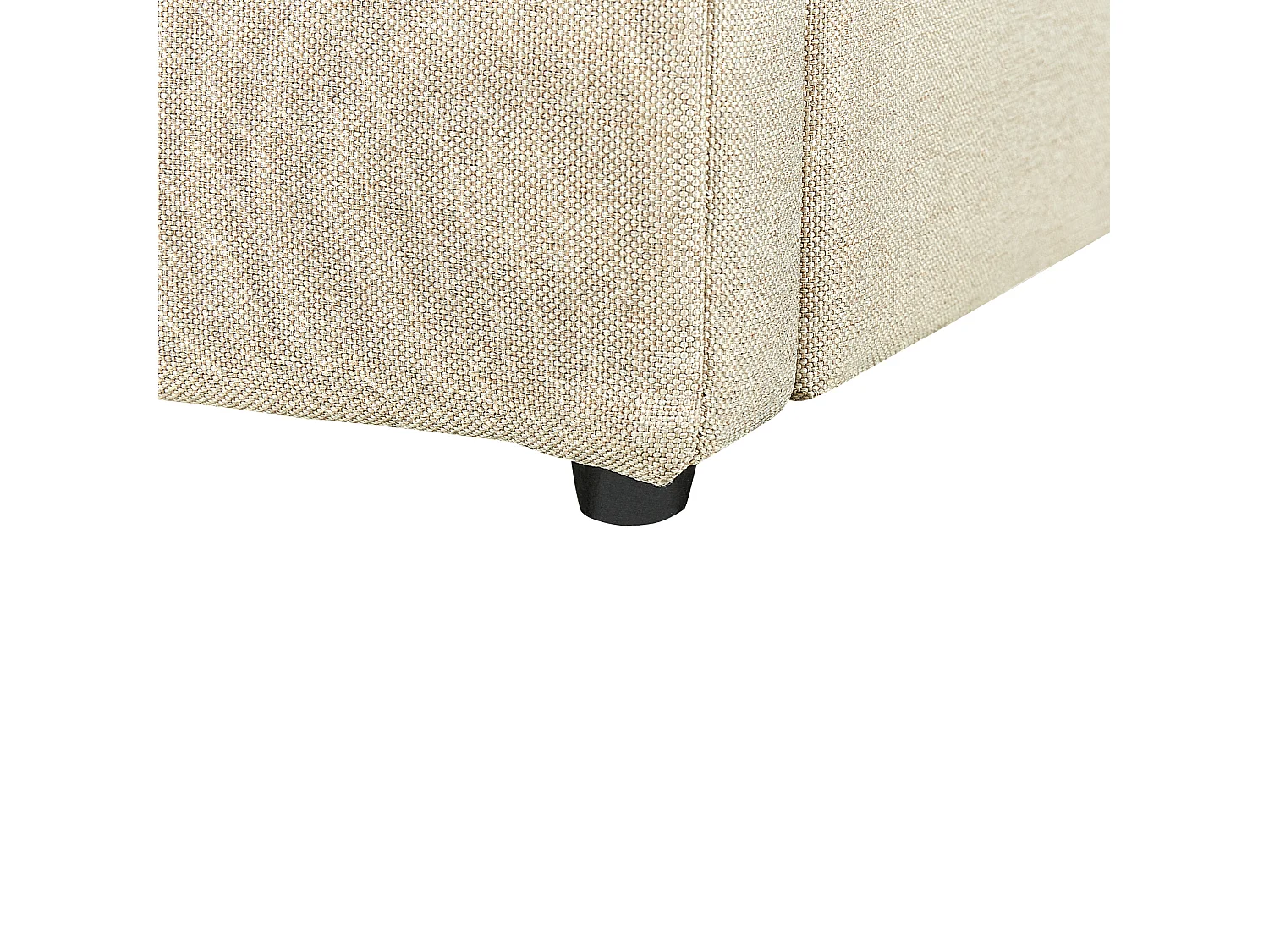 Lit ottoman Tissu DREUX 140 x 200 cm Beige