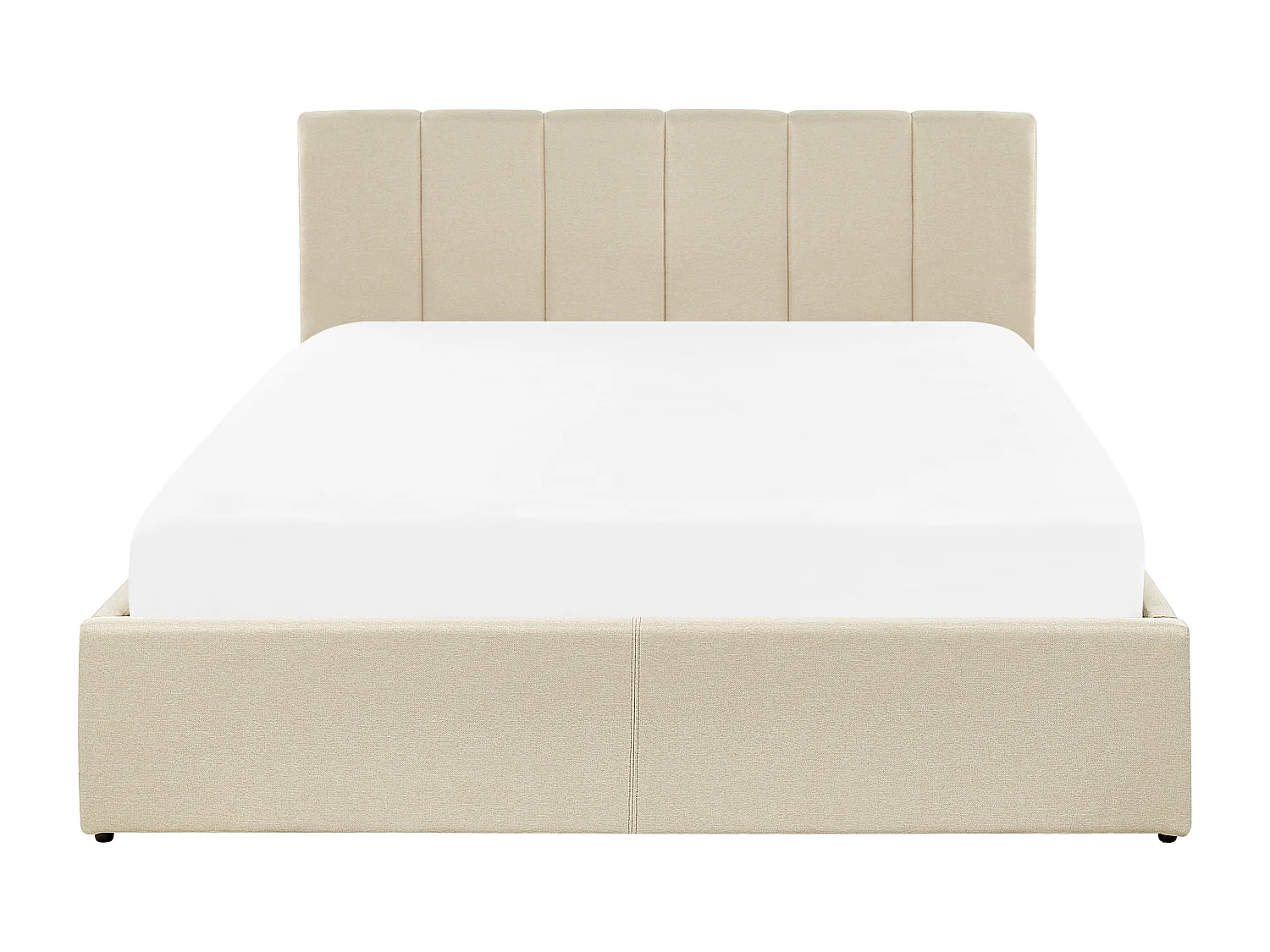 Lit ottoman Tissu DREUX 140 x 200 cm Beige