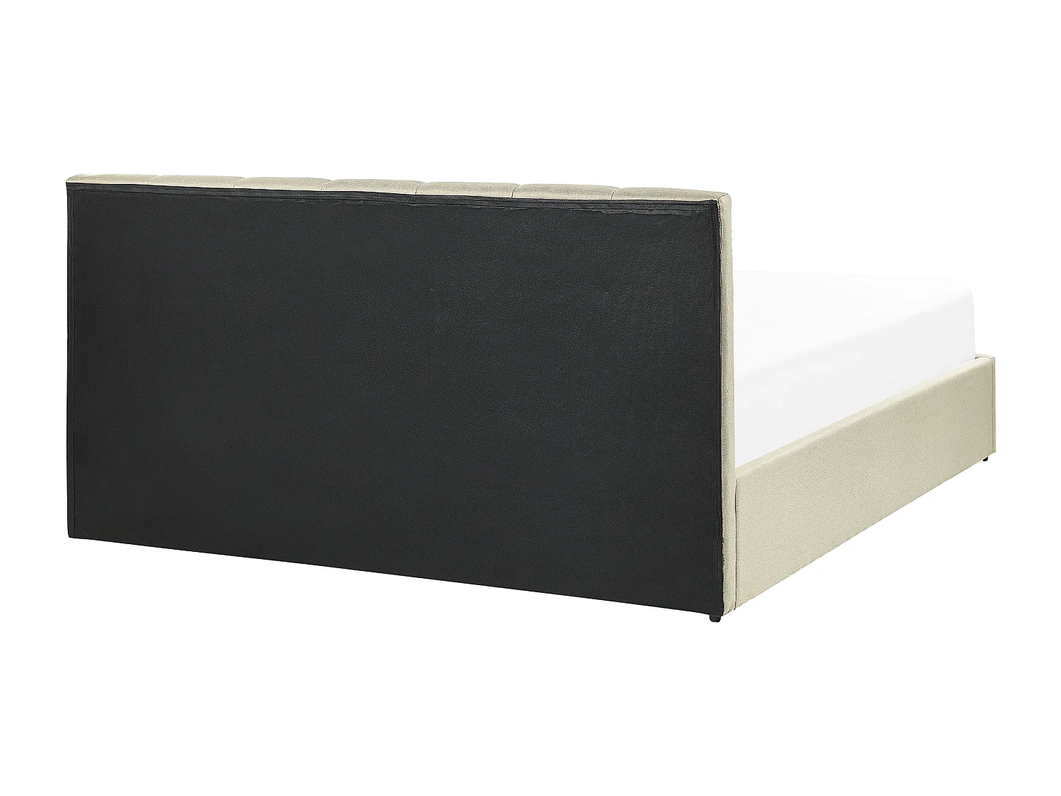 Lit ottoman Tissu DREUX 160 x 200 cm Beige