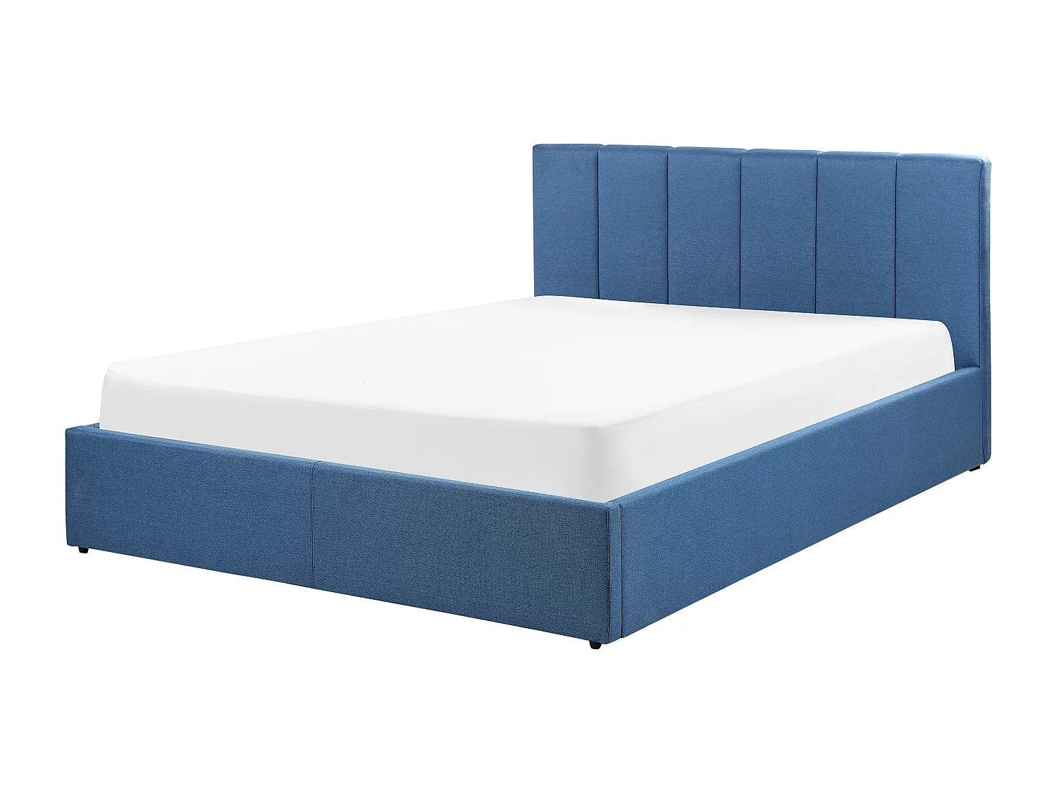 Bed met opbergruimte Stof DREUX 140 x 200 cm Blauw