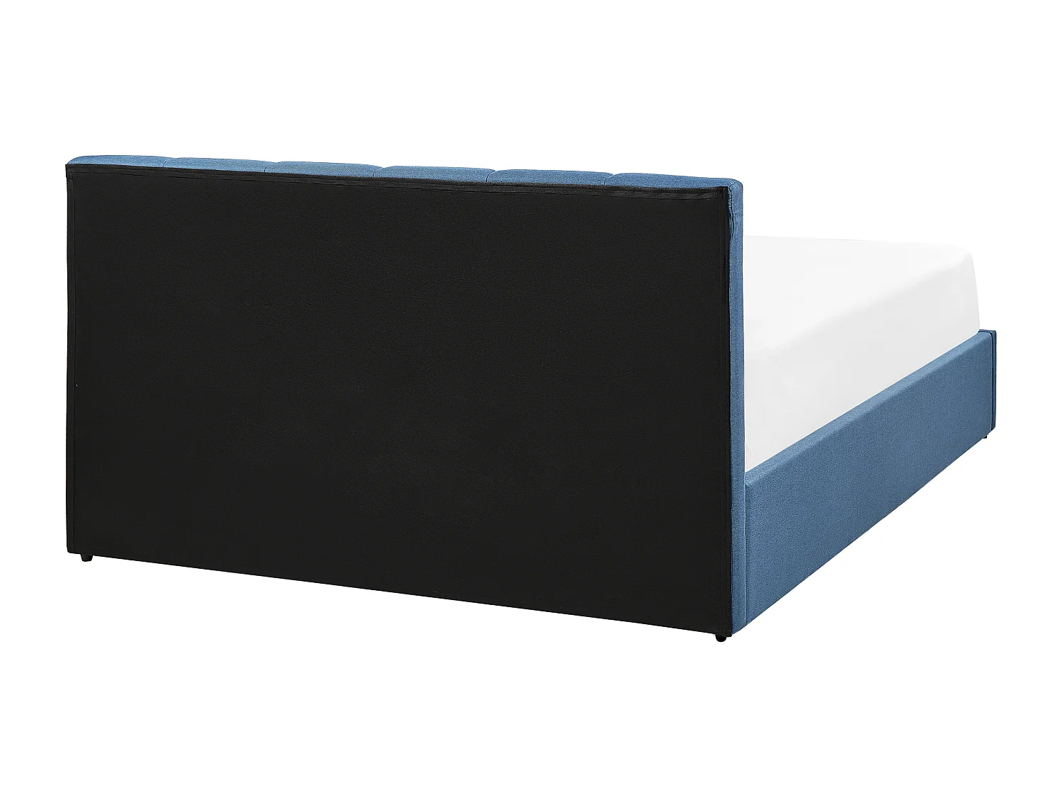 Bed met opbergruimte Stof DREUX 140 x 200 cm Blauw