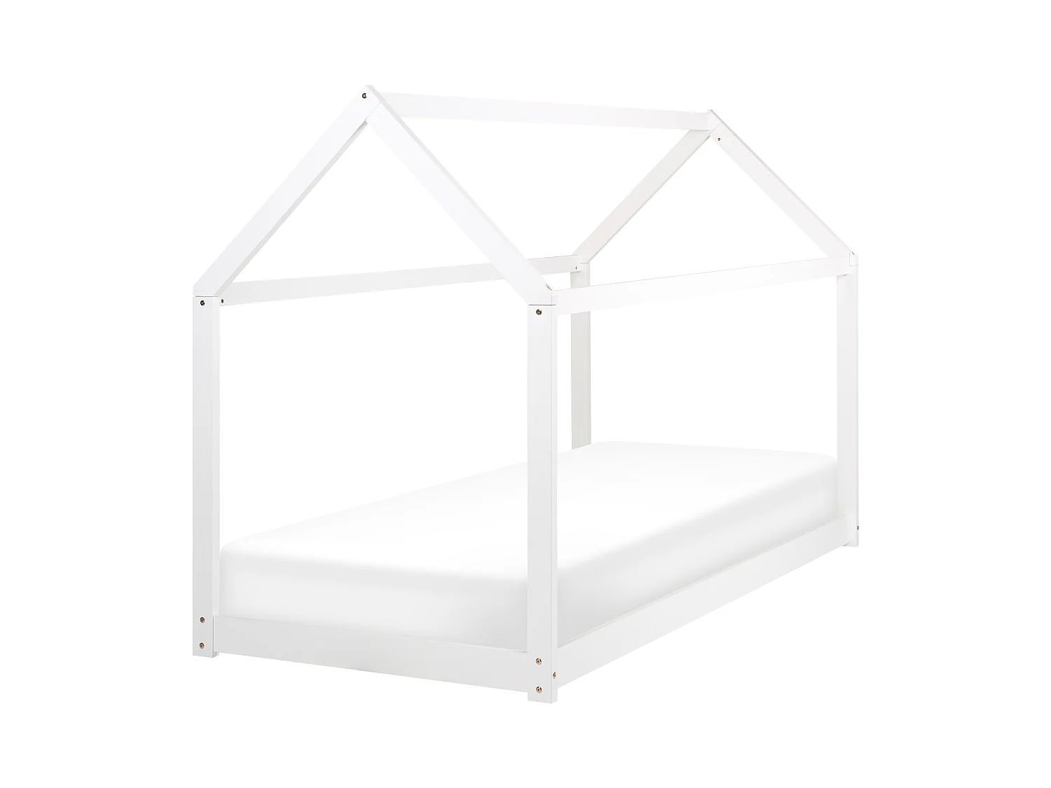 Lit d'enfant Maison Bois de pin TOSSE 90 x 200 cm Blanc