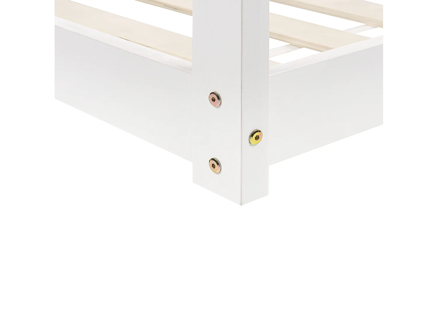 Lit d'enfant Maison Bois de pin TOSSE 90 x 200 cm Blanc