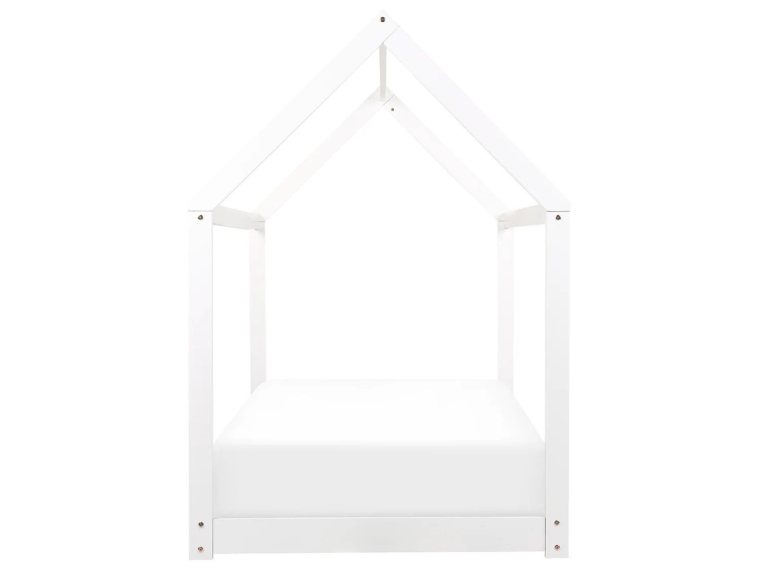 Lit d\'enfant Maison Bois de pin TOSSE 90 x 200 cm Blanc