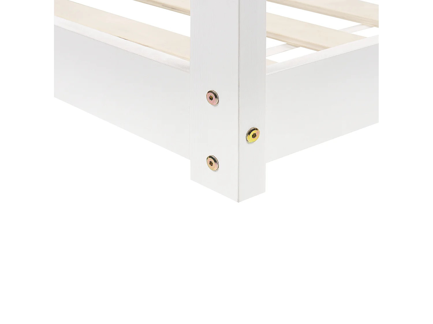 Lit d\'enfant Maison Bois de pin TOSSE 90 x 200 cm Blanc