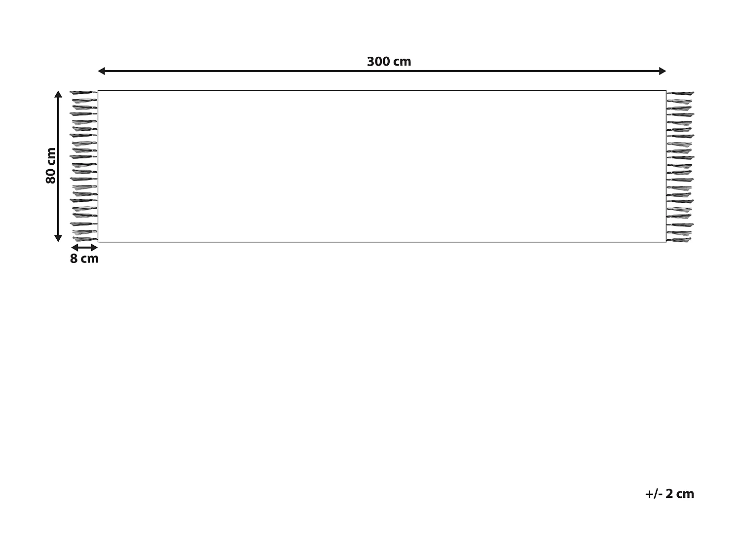 Vloerkleed kelim meerkleurig 80 x 300 cm VOSKEHAT