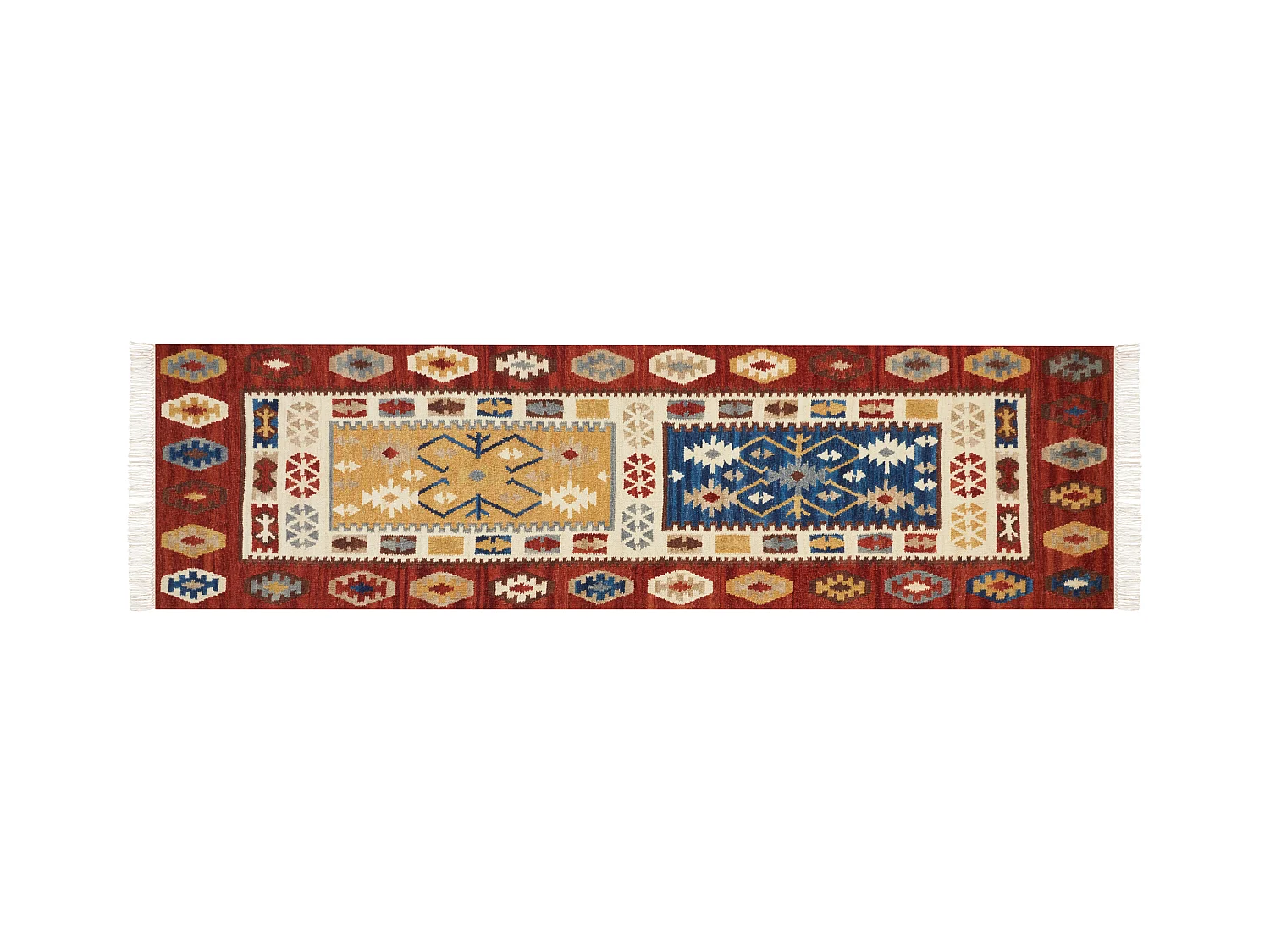 Tapis VOSKEHAT Multicolore 80 x 300 cm Laine Kilim