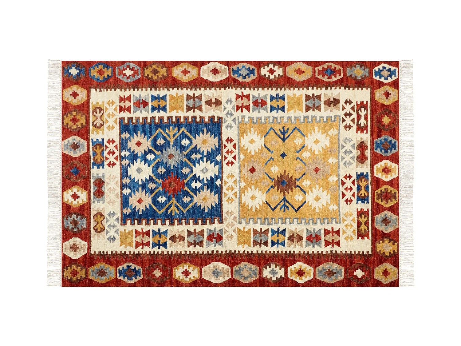 Tapis VOSKEHAT Multicolore 200 x 300 cm Laine Kilim