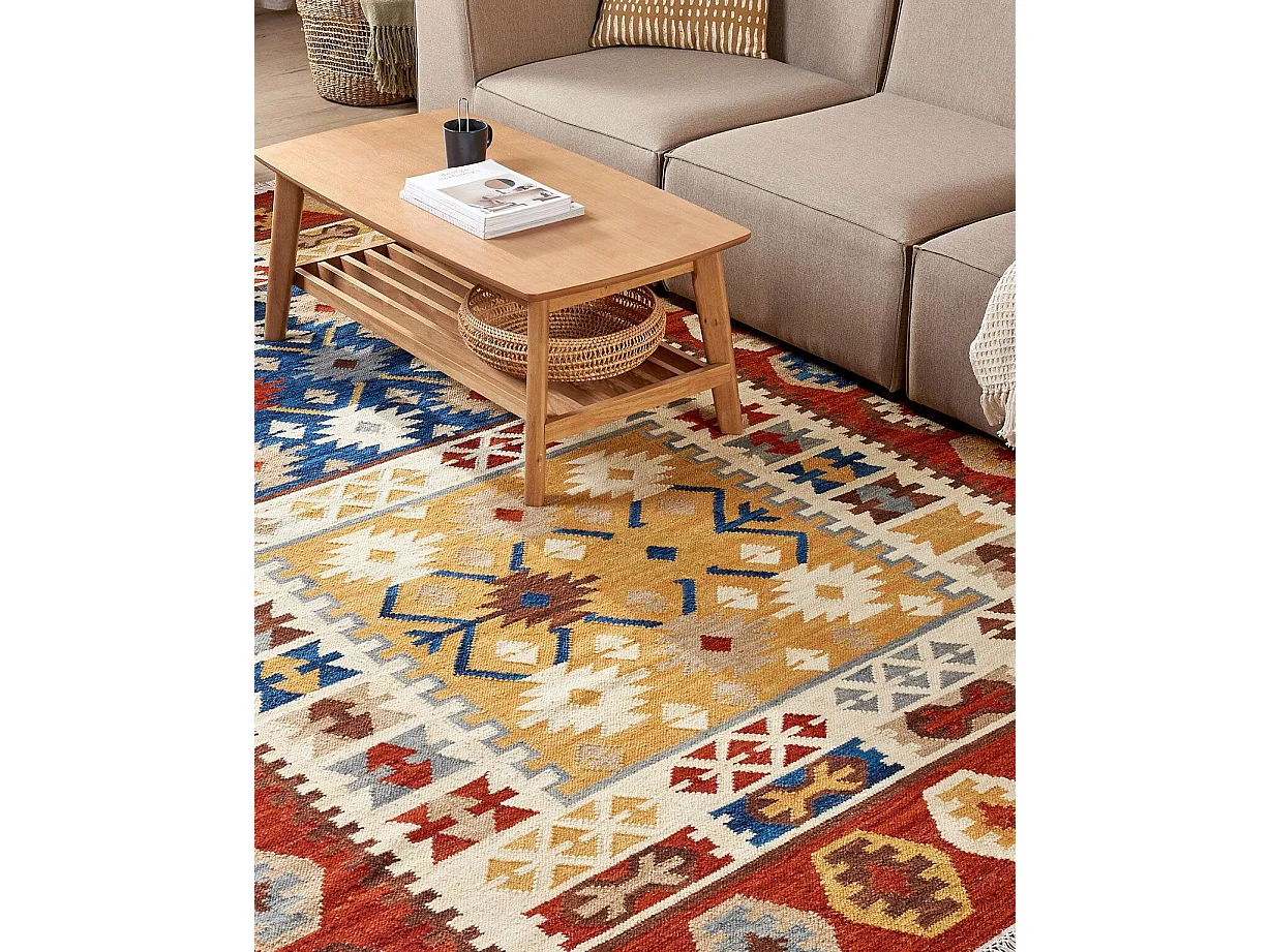 Tapis VOSKEHAT Multicolore 200 x 300 cm Laine Kilim
