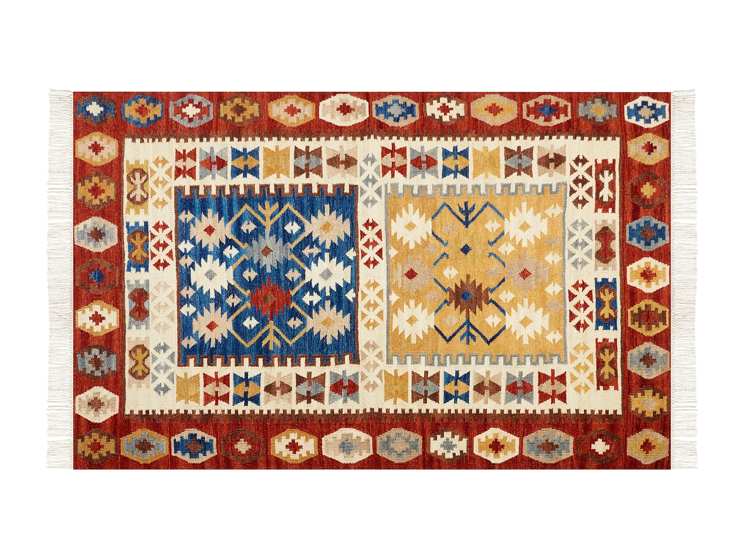 Tapis VOSKEHAT Multicolore 140 x 200 cm Laine Kilim