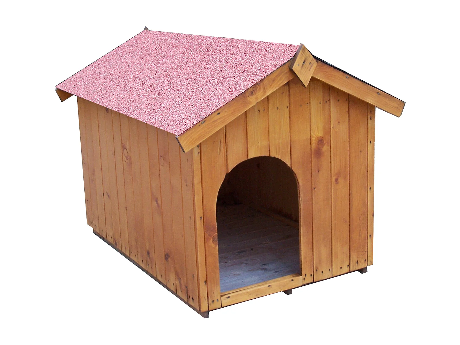 NC0812.01-NICHE À CHIEN BI-PENTE POUR CHIENS MOYENS