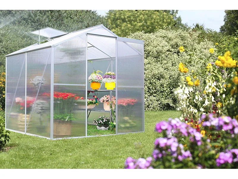 Serre jardin structure aluminium