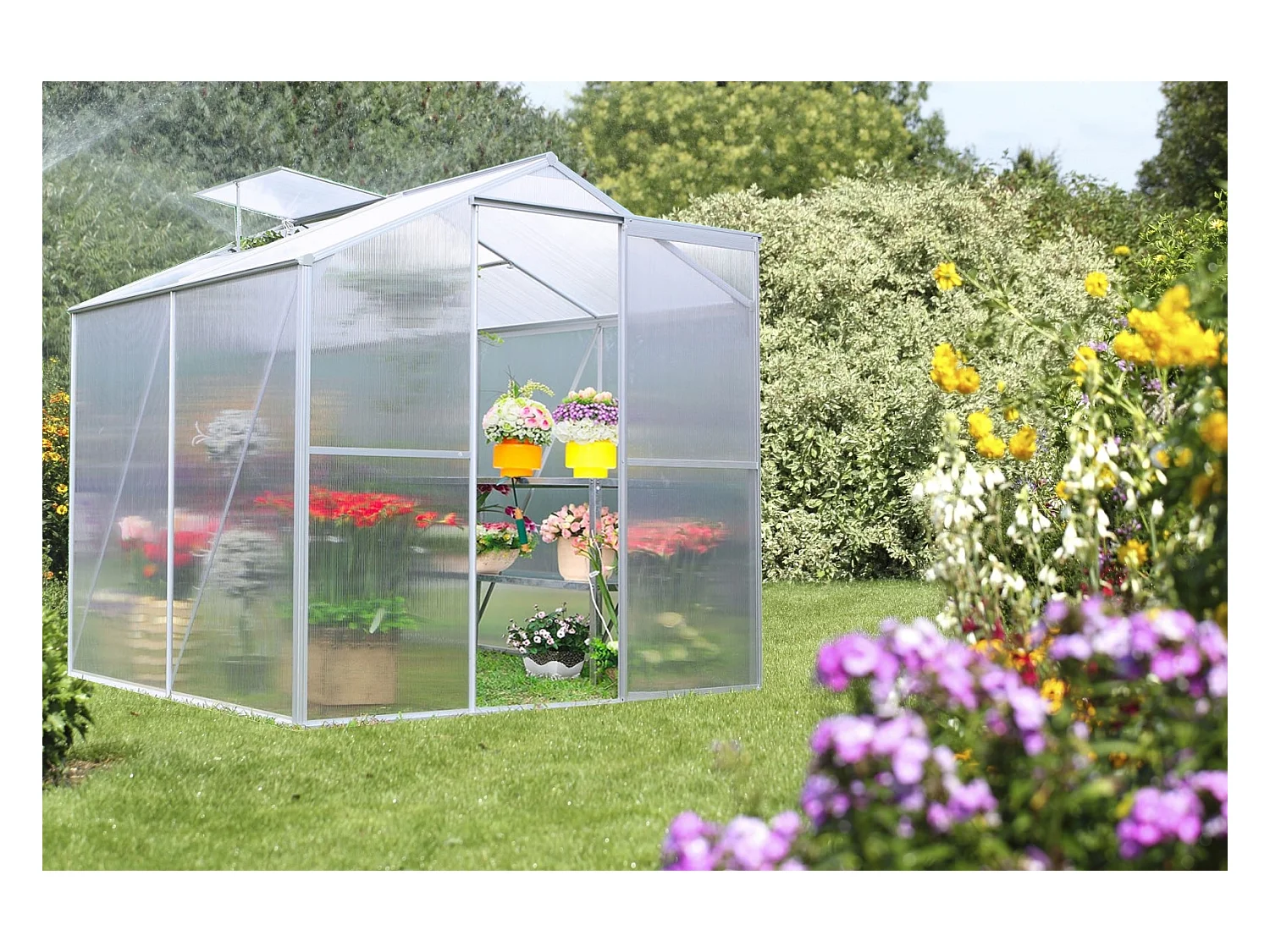 Serre jardin structure aluminium