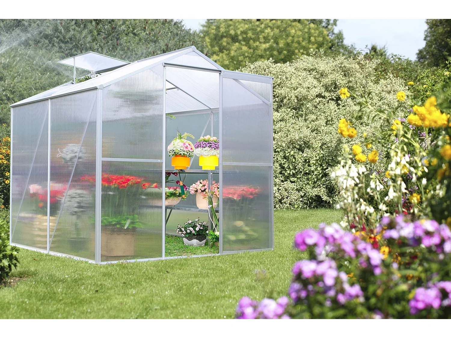 Serre jardin structure aluminium