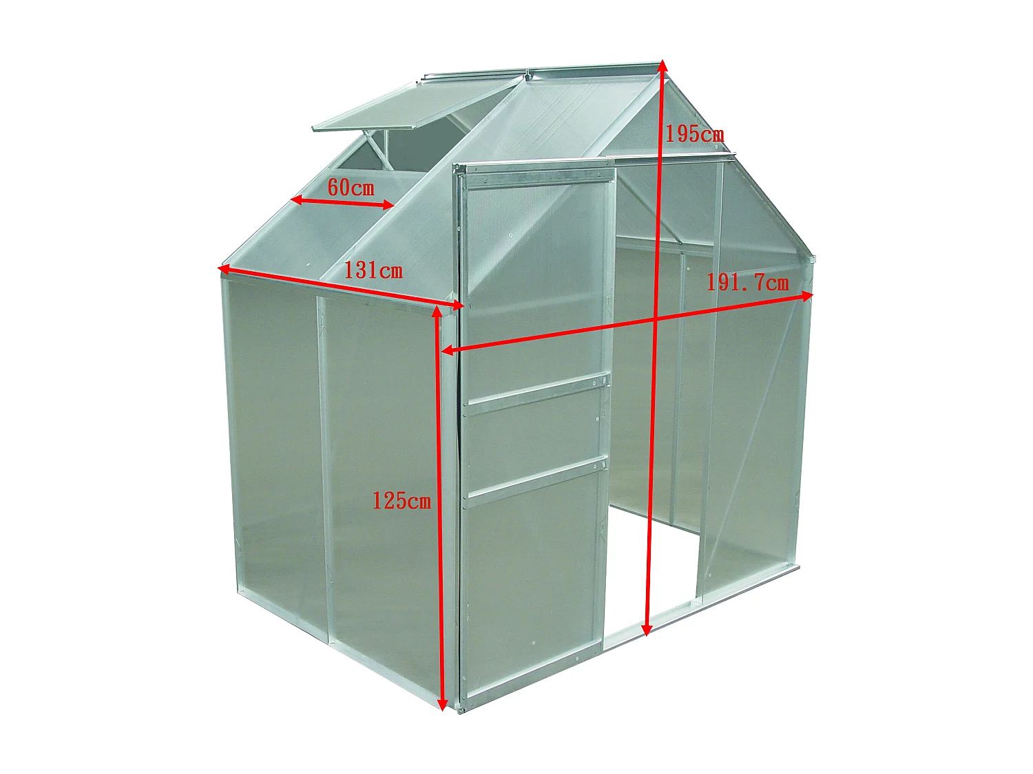 Serre jardin structure aluminium
