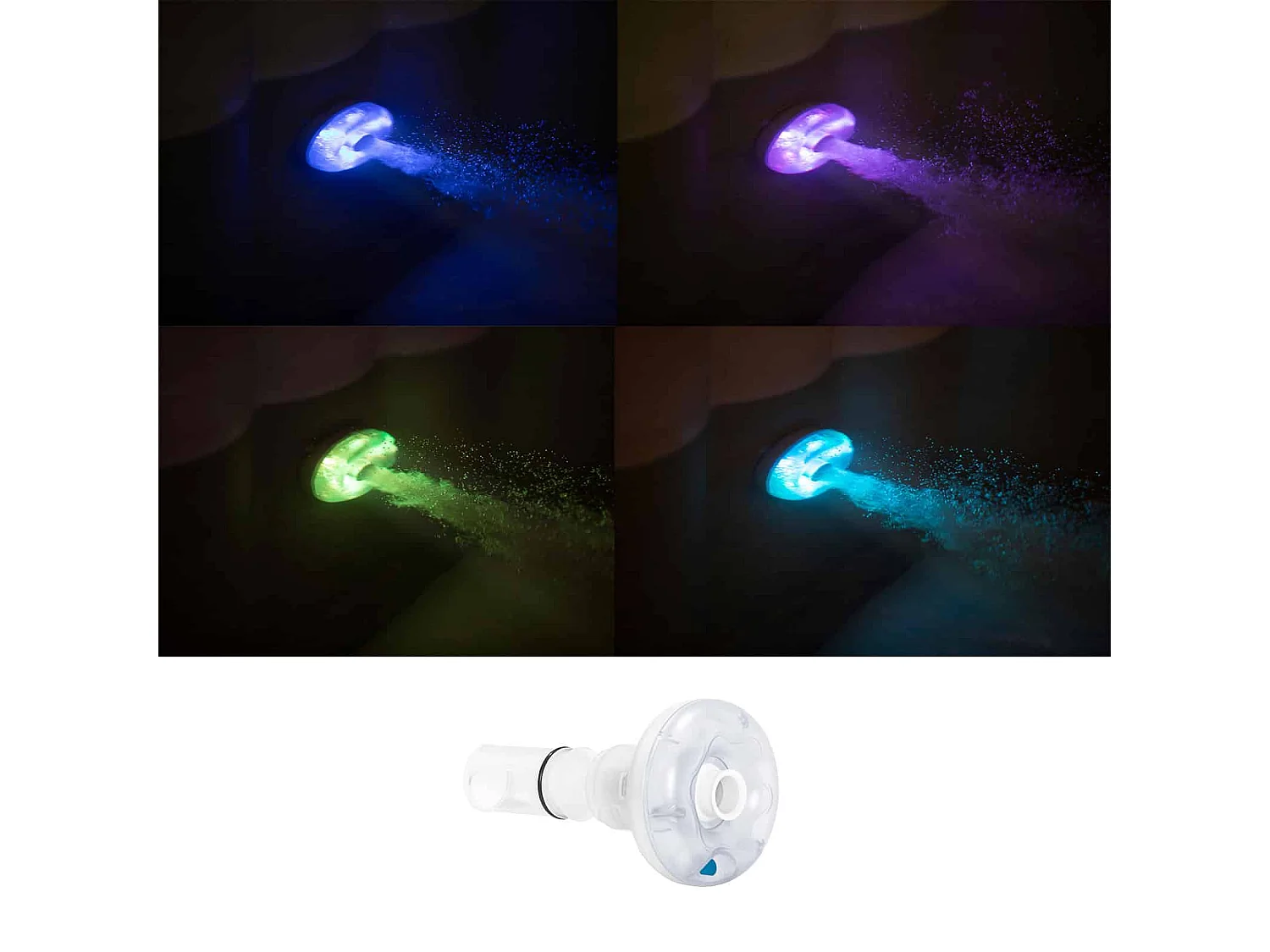 Spa Gonflable Bestway Lay-Z-Spa Maldives Hydrojet Pro Pour 5-7 personnes Carré 201x201x80 cm avec Lumières LED