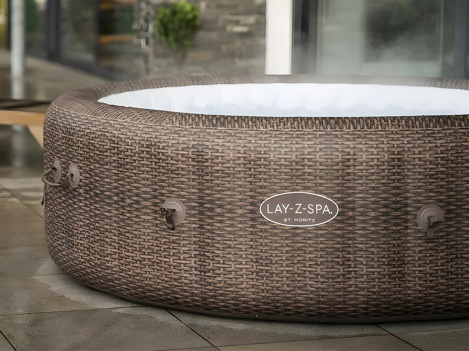 Spa gonflable Lay-Z-Spa St Moritz rond Airjet 5/7 places